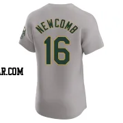 Sean Newcomb Men's Oakland Athletics Gray Elite Road Jersey