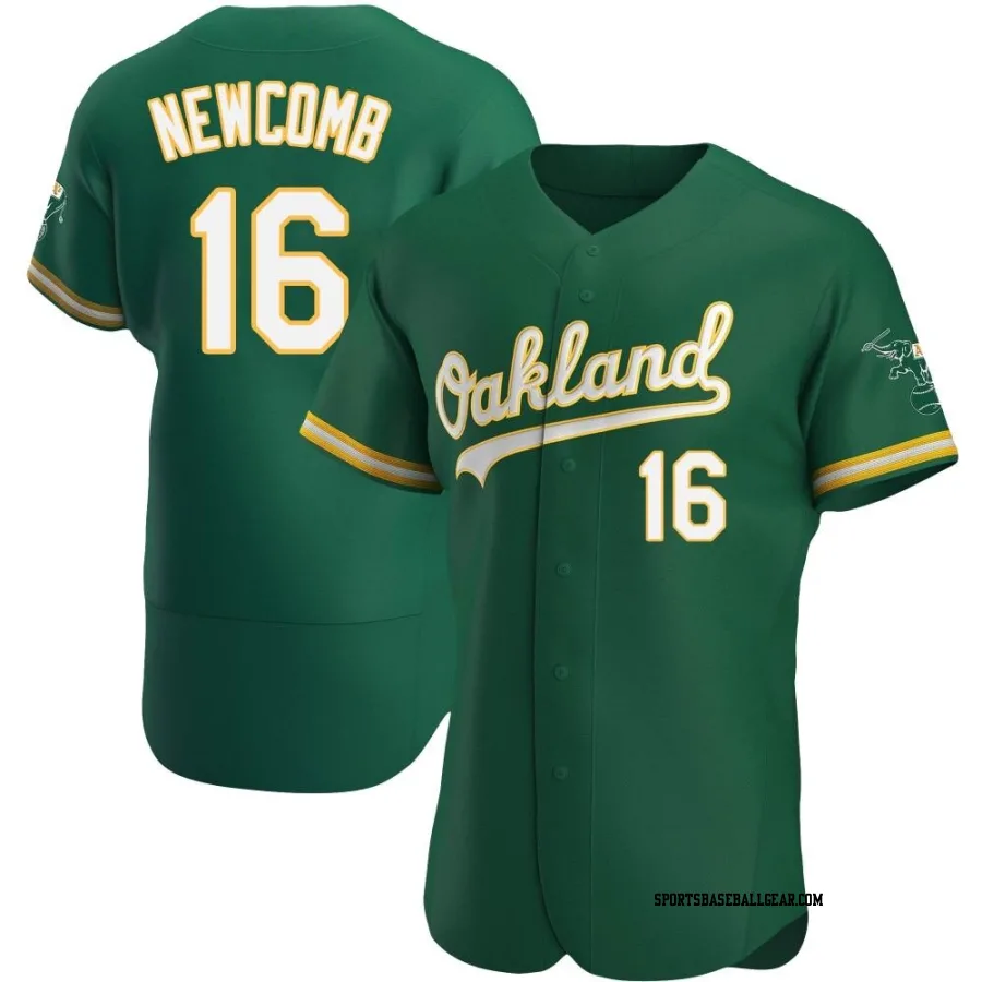 Sean Newcomb Men's Oakland Athletics Green Authentic Kelly Alternate Jersey