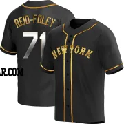 Sean Reid-Foley Men's New York Mets Black Golden Replica Alternate Jersey