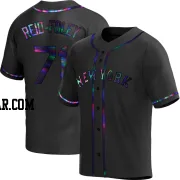 Sean Reid-Foley Men's New York Mets Black Holographic Replica Alternate Jersey