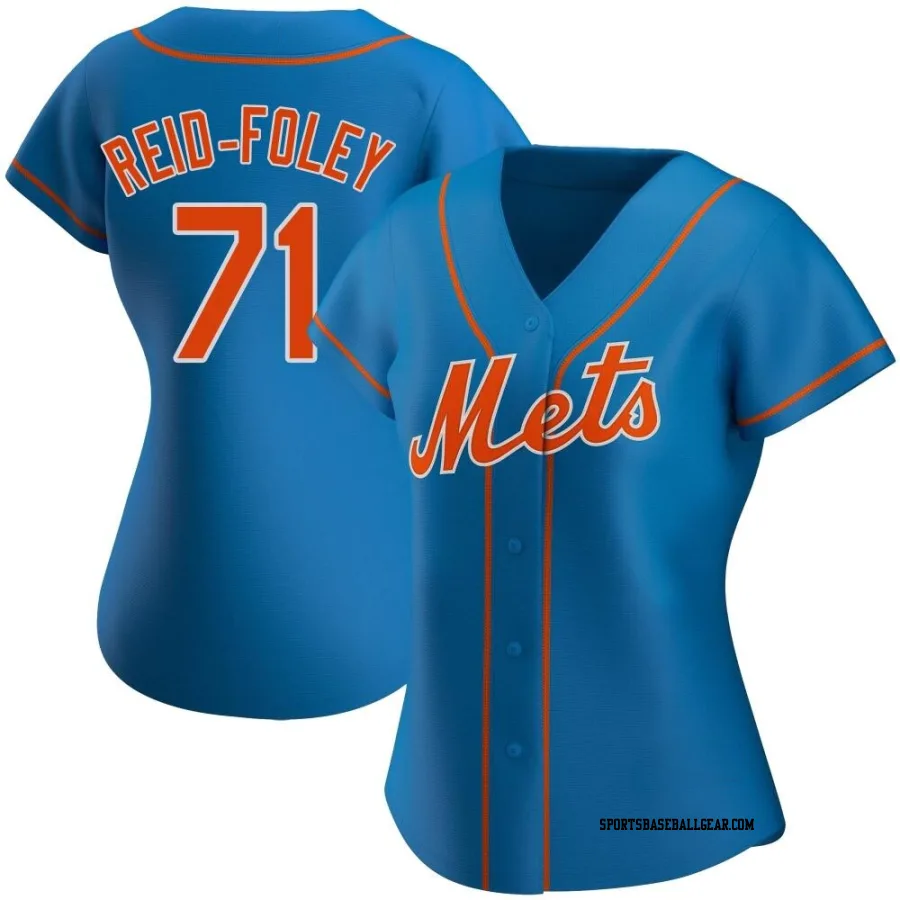 Sean Reid-Foley Women's New York Mets Royal Authentic Alternate Jersey