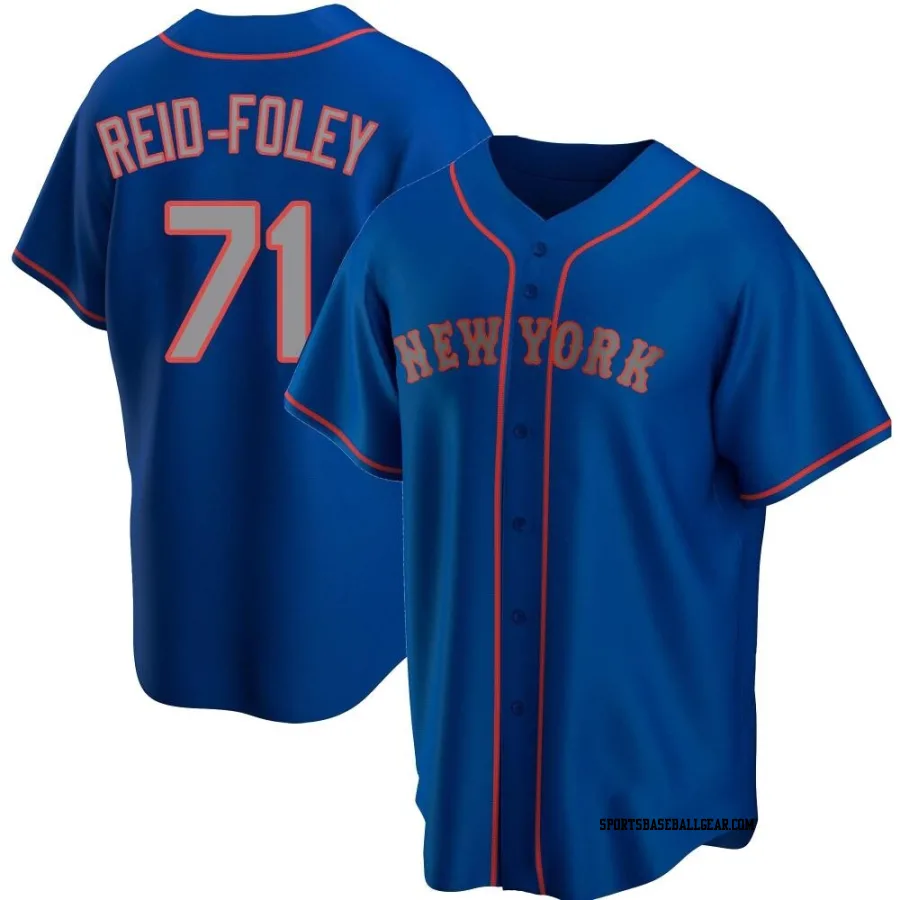 Sean Reid-Foley Youth New York Mets Royal Replica Alternate Road Jersey