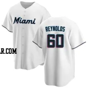 Sean Reynolds Men's Miami Marlins White Replica Home Jersey