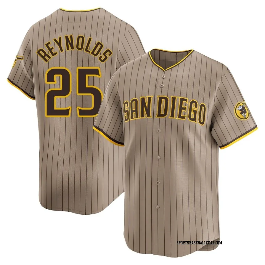 Sean Reynolds Men's San Diego Padres Limited Tan Alternate Jersey