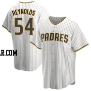 Sean Reynolds Men's San Diego Padres White/Brown Replica Home Jersey