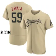 Seby Zavala Men's Arizona Diamondbacks Gold Authentic 2021 City Connect Jersey