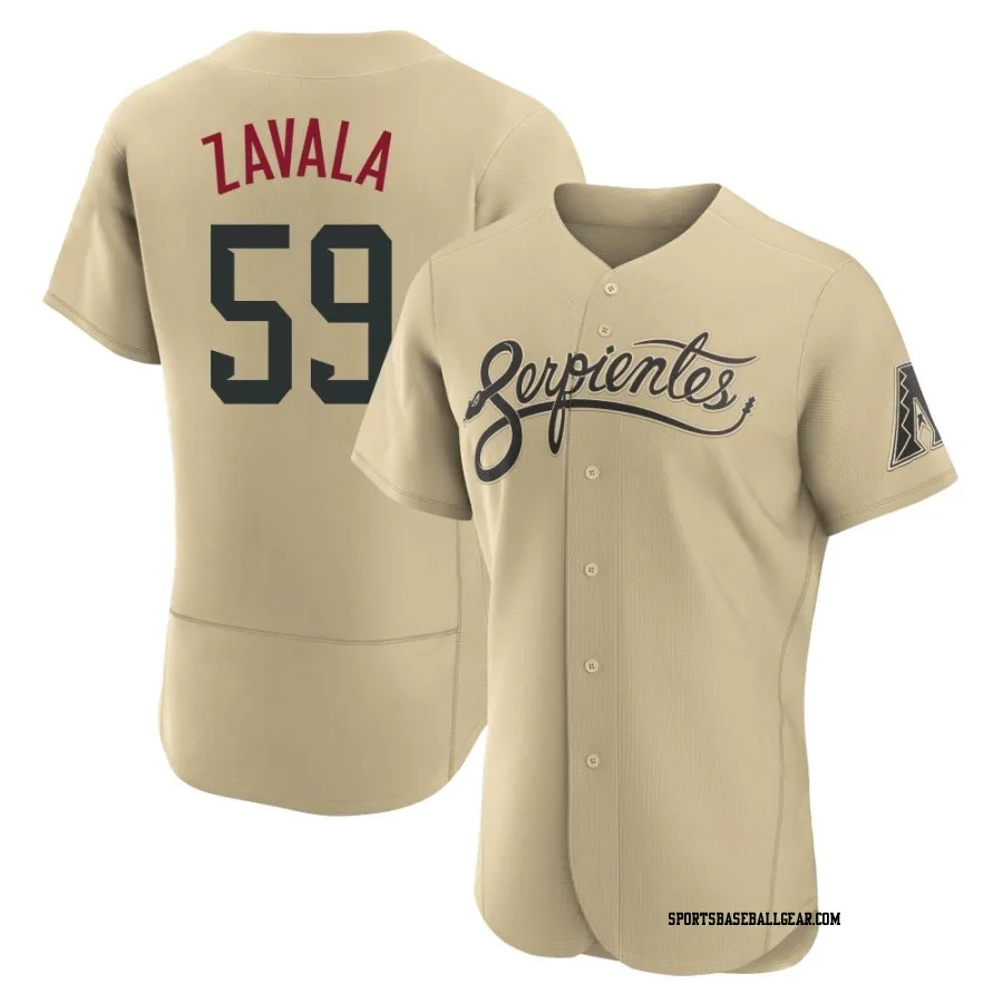 Seby Zavala Men's Arizona Diamondbacks Gold Authentic 2021 City Connect Jersey