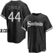 Seby Zavala Men's Chicago White Sox Black Replica 2021 City Connect Jersey