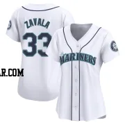 Seby Zavala Women's Seattle Mariners White Limited Home Jersey