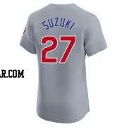 Seiya Suzuki Men's Chicago Cubs Gray Elite Road Jersey