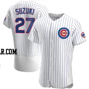 Seiya Suzuki Men's Chicago Cubs White Authentic Home Jersey