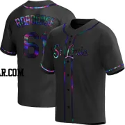 Sem Robberse Men's St. Louis Cardinals Black Holographic Replica Alternate Jersey