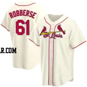 Sem Robberse Men's St. Louis Cardinals Cream Replica Alternate Jersey