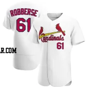 Sem Robberse Men's St. Louis Cardinals White Authentic Home Jersey