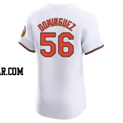 Seranthony Dominguez Men's Baltimore Orioles White Elite Home Jersey