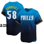 Seranthony Dominguez Men's Philadelphia Phillies Blue Limited 2024 City Connect Jersey