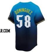 Seranthony Dominguez Men's Philadelphia Phillies Blue Limited 2024 City Connect Jersey