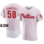 Seranthony Dominguez Men's Philadelphia Phillies White Authentic 2022 World Series Home Jersey