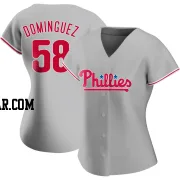 Seranthony Dominguez Women's Philadelphia Phillies Gray Authentic Road Jersey