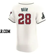 Seth Beer Men's Arizona Diamondbacks Cream Elite Home Patch Jersey