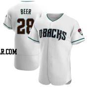 Seth Beer Men's Arizona Diamondbacks White/Teal Authentic Alternate Jersey