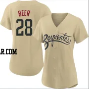 Seth Beer Women's Arizona Diamondbacks Gold Authentic 2021 City Connect Cool Base Jersey