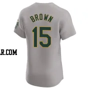 Seth Brown Men's Oakland Athletics Gray Elite Road Jersey