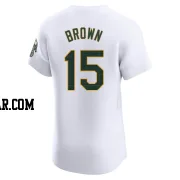 Seth Brown Men's Oakland Athletics White Elite Home Jersey