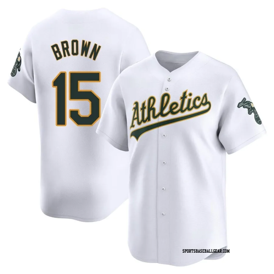 Seth Brown Men's Oakland Athletics White Limited Home Jersey