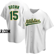 Seth Brown Men's Oakland Athletics White Replica Home Jersey