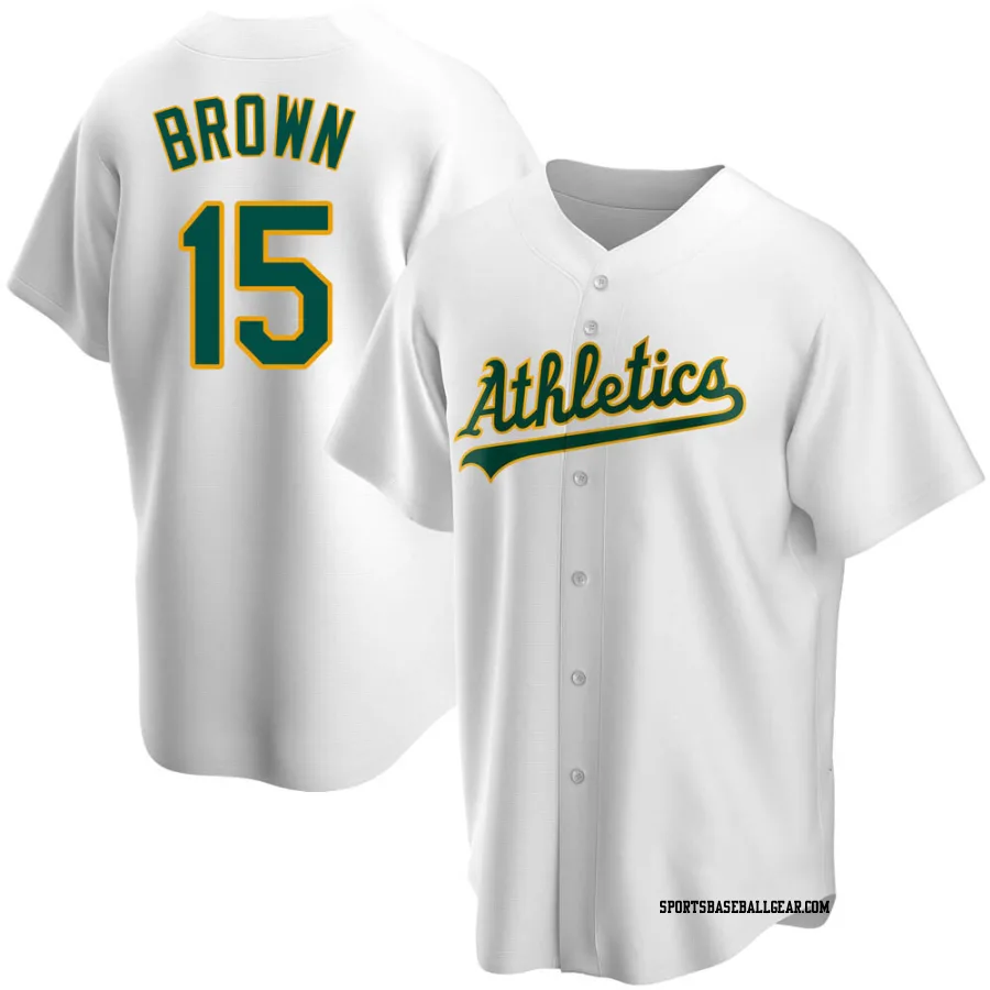 Seth Brown Men's Oakland Athletics White Replica Home Jersey