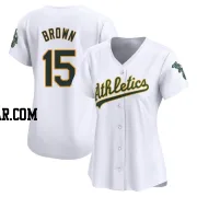 Seth Brown Women's Oakland Athletics White Limited Home Jersey