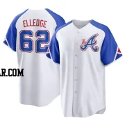 Seth Elledge Men's Atlanta Braves White Replica 2023 City Connect Jersey