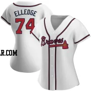 Seth Elledge Women's Atlanta Braves White Authentic Home Jersey