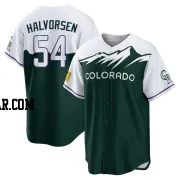 Seth Halvorsen Men's Colorado Rockies Green Replica 2022 City Connect Jersey