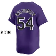 Seth Halvorsen Men's Colorado Rockies Purple Limited Alternate Jersey