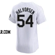 Seth Halvorsen Men's Colorado Rockies White Elite Home Jersey