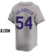 Seth Halvorsen Youth Colorado Rockies Gray Limited Road Jersey