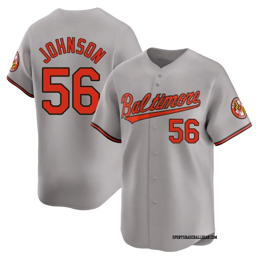 Seth Johnson Men's Baltimore Orioles Gray Limited Road Jersey