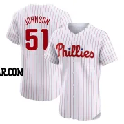 Seth Johnson Men's Philadelphia Phillies White Elite Home Jersey