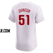 Seth Johnson Men's Philadelphia Phillies White Elite Home Jersey