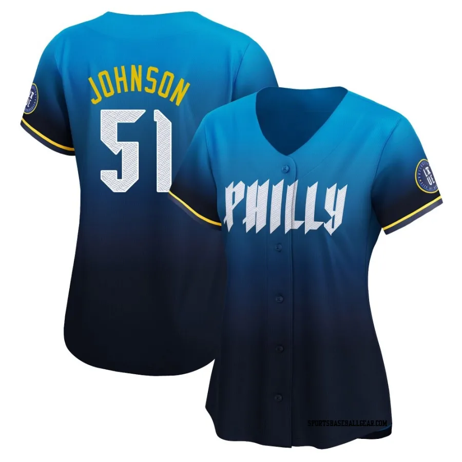 Seth Johnson Women's Philadelphia Phillies Blue Limited 2024 City Connect Jersey