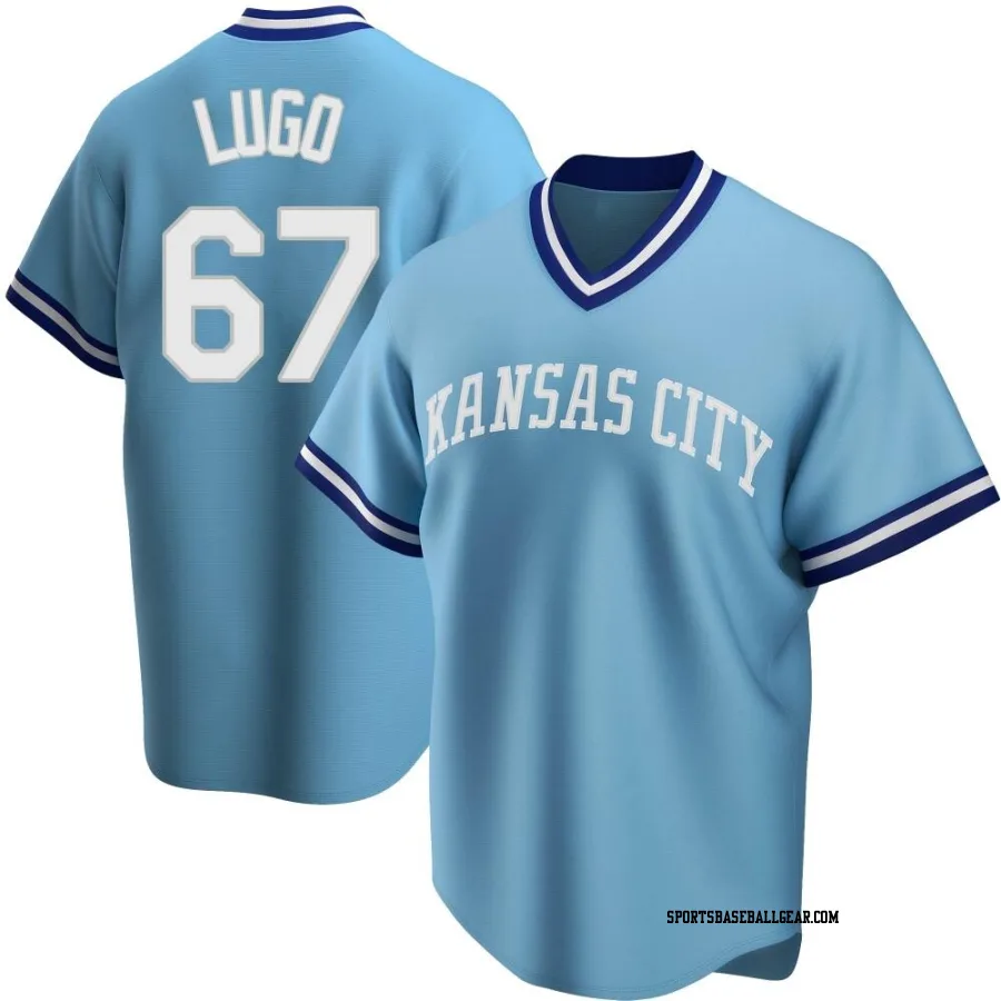 Seth Lugo Men's Kansas City Royals Light Blue Replica Road Cooperstown Collection Jersey