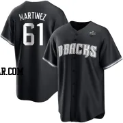 Seth Martinez Men's Arizona Diamondbacks White Replica Black 2023 World Series Jersey