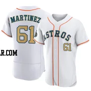 Seth Martinez Men's Houston Astros Gold Authentic White 2023 Collection Jersey