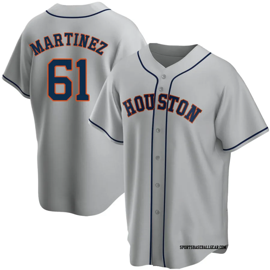 Seth Martinez Men's Houston Astros Gray Replica Road Jersey