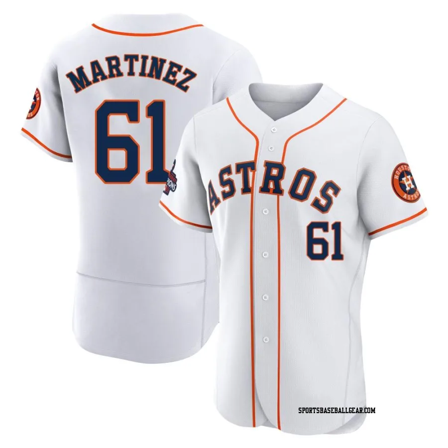 Seth Martinez Men's Houston Astros White Authentic 2022 World Series Champions Home Jersey