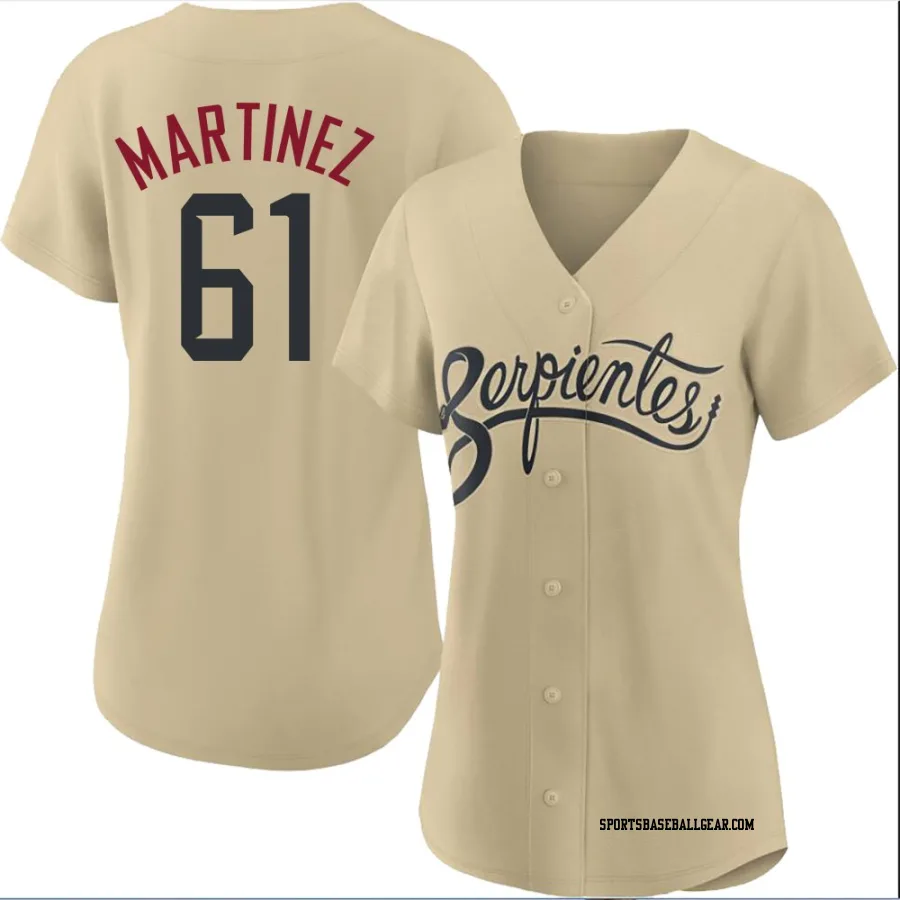 Seth Martinez Women's Arizona Diamondbacks Gold Authentic 2021 City Connect Cool Base Jersey