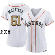 Seth Martinez Women's Houston Astros Gold Authentic White 2023 Collection Jersey