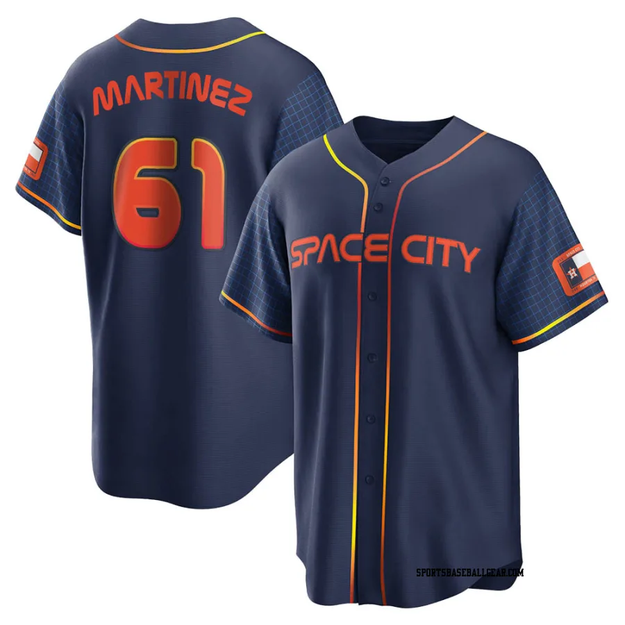 Seth Martinez Youth Houston Astros Navy Replica 2022 City Connect Jersey